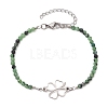 201 Stainless Steel Clover  Link Bracelets BJEW-JB11443-3