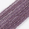 Glass Beads Strands EGLA-E057-02B-19-1