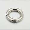 Tarnish Resistant Ring Smooth 304 Stainless Steel Spring Gate Rings X-STAS-E073-06-C-1