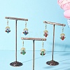 Glass Lantern Dangle Earrings EJEW-MZ00629-2