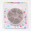 1Box ABS Plastic Imitation Pearl Dome Cabochons SACR-JP0001-49-3