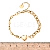 Women's 304 Stainless Steel Bracelets BJEW-H644-14G-2