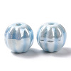Glazed Porcelain Beads PORC-G010-01B-3