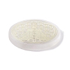 Flat Round Natural Selenite Slice Coasters DJEW-C015-02K-2