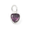 Brass Micro Pave Cubic Zirconia Pendants KK-H204-01S-03-1