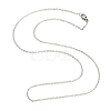 Classic Plain 304 Stainless Steel Mens Womens Necklaces Unisex Cable Chain Necklaces NJEW-507L-7-2