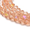 Transparent Electroplate Glass Beads Strands LS-GLAA-F029-2mm-D15-3