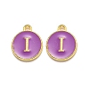 Golden Plated Alloy Enamel Charms LS-ENAM-Q437-12I-1