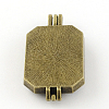 Rack Plating Hollow Brass Diffuser Locket Pendants X-KK-S634-AB-3