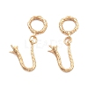 Brass Hook and S-Hook Clasps KK-B125-03G-1