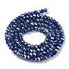 Baking Electroplate Glass Beads Strands DGLA-A039-J2MM-B04-2