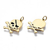 316 Surgical Stainless Steel Enamel Charms STAS-S116-356G-2