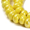 Glazed Porcelain Rondelle Beads PORC-Q001-01J-3