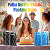 Polka Dot PET Plastic Packing Bags with Die Cut Hole Handle ABAG-TADJ0002-001G-5