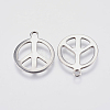 Tarnish Resistant 201 Stainless Steel Pendants STAS-P225-015P-2