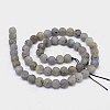 Round Natural Labradorite Bead Strands G-L448-24-10mm-2