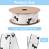 1Roll Printed Polyester Chiffon Ribbons OCOR-CY0002-35A-2