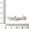 Rack Plating Brass Knot Fold Over Clasps KK-K349-12P-3
