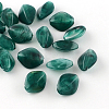 Rhombus Imitation Gemstone Acrylic Beads X-OACR-R037A-M-2
