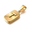 304 Stainless Steel Pendants STAS-S161-01T-G-2