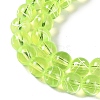Drawbench Transparent Glass Beads Strands GLAD-Q012-8mm-07-2