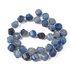 Natural Blue Aventurine Beads Strands G-U023-A04-01-3