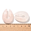 Natural Rose Quartz Ear Plugs Gauges G-I359-13A-02-3