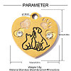 304 Stainless Steel with Black Enamel Charms SA-OY001-96G-2