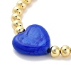Handmade Lampwork Heart Bracelets BJEW-Q338-01D-2