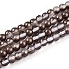 Baking Paint Transparent Glass Beads Strands DGLA-N011-4mm-09-1