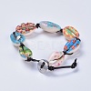 Printed Cowrie Shell Bead Bracelets BJEW-JB04276-4