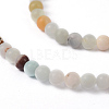 Natural Flower Amazonite Round Bead Strands X-G-D608-4mm-5