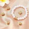 6Pcs 3 Styles Brass Pave Clear Cubic Zirconia European Beads KK-CJ0003-08-6