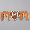 Love Rugby Towel Cloth Computerized Embroidery Cloth Iron On/Sew On Patches DIY-WH0888-222B-1