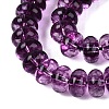 Crackle Transparent Glass Beads Strands GLAA-N074-02A-05-3