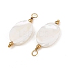 Natural Freshwater Shell Pendants SH-CBA5EEC-16G-2