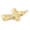 Cross Brass Big Pendants KK-M327-07C-G-2