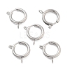 Non-Tarnish 304 Stainless Steel Spring Ring Clasps STAS-E104-09C-P-1