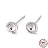 925 Sterling Silver Ear Stud Findings STER-K167-043D-S-1