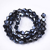 Electroplate Glass Beads Strands X-EGLA-Q118-6mm-A03-2