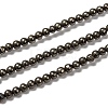 Natural Pyrite Beads Strands G-L031-2mm-01-1