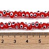 Handmade Evil Eye Lampwork Beads Strands LAMP-A007-02A-05-4