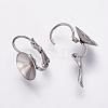 Tarnish Resistant 304 Stainless Steel Leverback Earring Findings STAS-K146-030-12mm-1