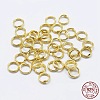 925 Sterling Silver Split Jump Rings STER-F036-01G-0.6x7mm-3
