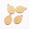 Ion Plating(IP) 304 Stainless Steel Charms STAS-H378-05G-1
