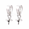 Anti-Tarnish Rhodium Plated 925 Sterling Silver Snap on Bails STER-N016-21P-1