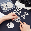 SUPERFINDINGS 6 Sets Skull Bone Glitter Rhinestone DIY-FH0003-71-3