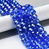 Electroplate Glass Bead Strands X-EGLA-R015-8mm-6-4