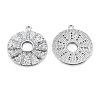 Brass Pave Clear Cubic Zirconia Pendants KK-N232-456P-1