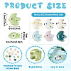 14Pcs Handmade Porcelain Ceramic Beads PORC-TA0001-76-4